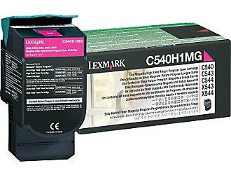Genuine Lexmark Magenta Toner Cartridge C540H1MG C540 C543 C544 Open VAT Inc - Picture 1 of 1