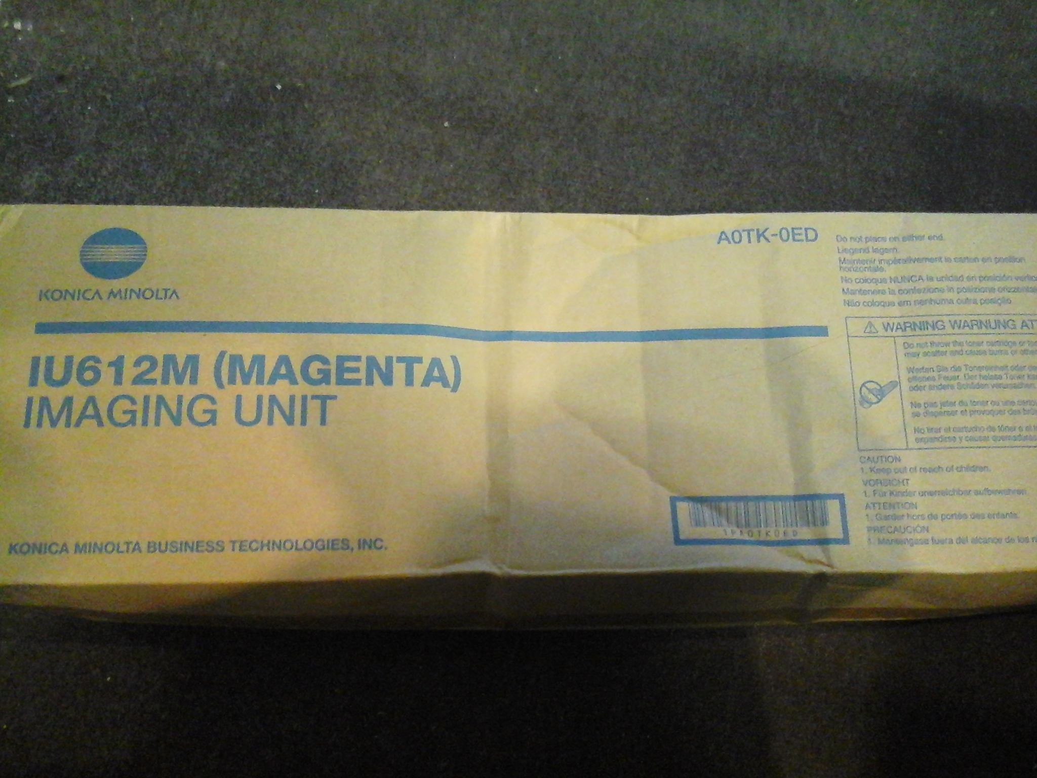 Genuine Konica Minolta Imaging Unit IU612M Magenta A0TK-0ED A- VAT Included - Picture 1 of 1
